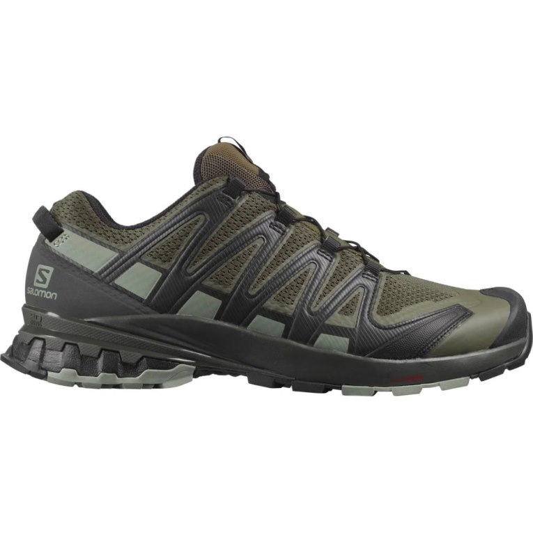 Sapatilhas Trail Running Salomon Xa Pro 3d V8 Wide Masculino Verde Oliva | PT C67905